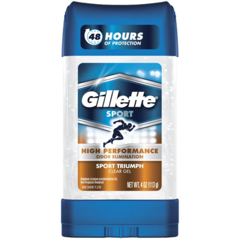 Gillette Gillette Antiperspirant Deodorant For Men, Clear Gel, Sport Active, 72 Hr. Sweat Protection, 3.8 Oz Deodorant White Smoke