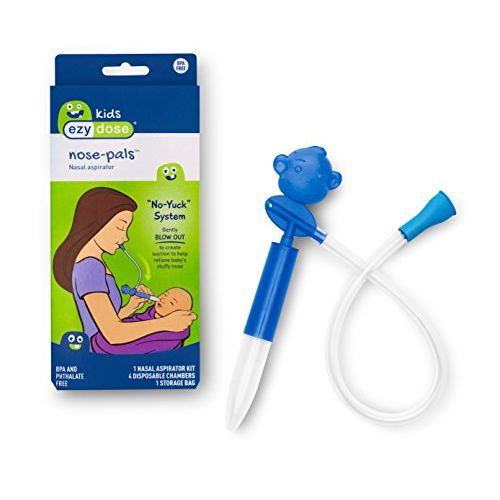 Ezy Dose Ezy Dose Kids Nasal Aspirator Sinus Relief And Snot Sucker For Baby And Toddler Nose-Pals 4 Disposable Storage Chambers Nasal Aspirators White Smoke