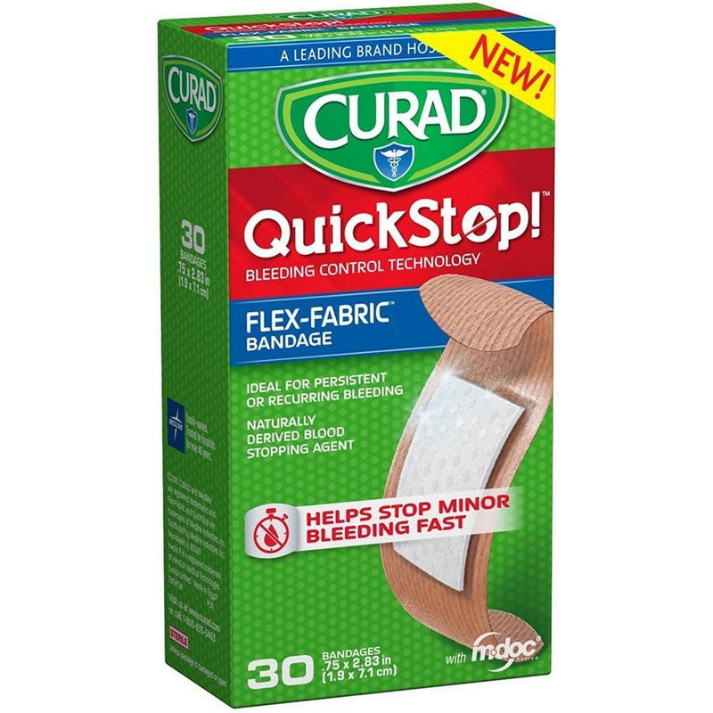 Curad Curad QuickStop! Bandage, Flex-Fabric Medical Tape & Bandages Lime Green