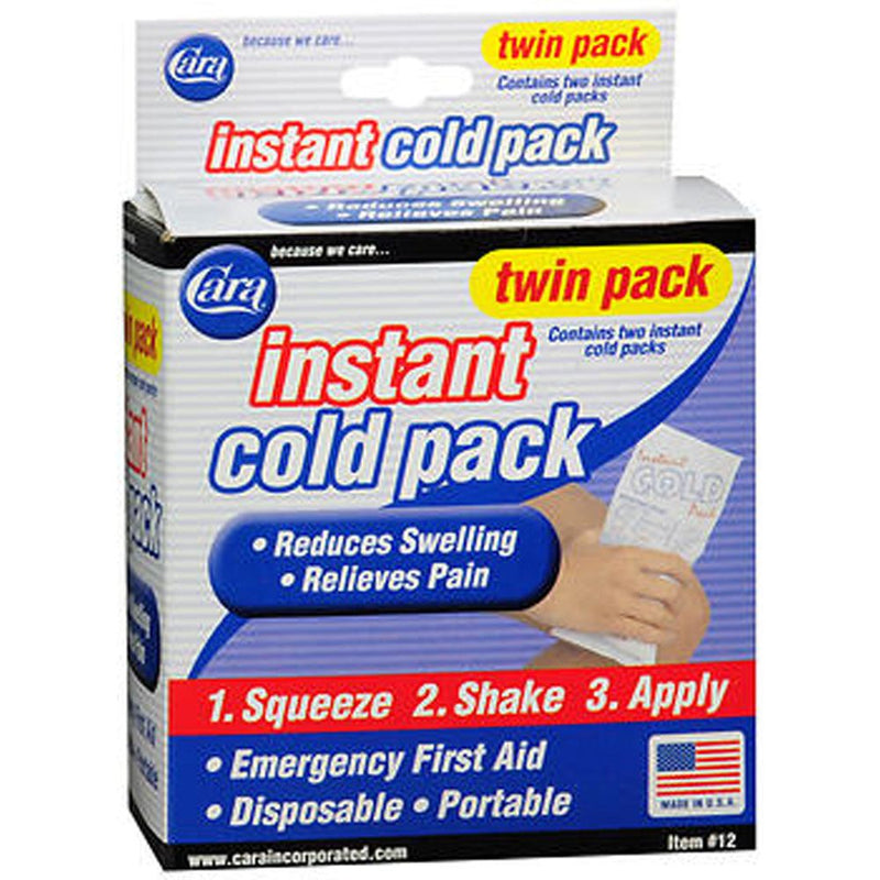 Cara Cara Cold Pack, Instant, Twin Pack Hot & Cold Therapies White Smoke