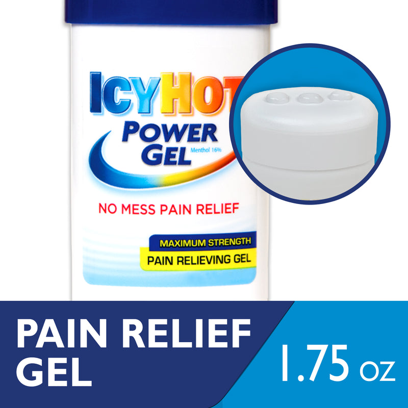 Icy Hot Icy Hot Power Gel Pain Relieving Gel, Maximum Strength Medicine Cabinets White Smoke