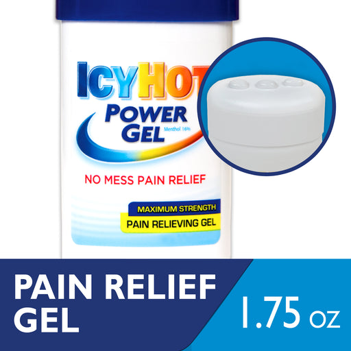 Icy Hot Icy Hot Power Gel Pain Relieving Gel, Maximum Strength Medicine Cabinets White Smoke