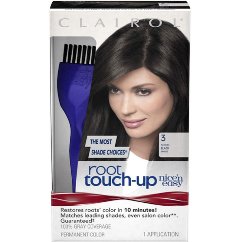 Clairol Clairol Root Touch-Up Permanent Color, Matches Black Shades 3 Hair Color White Smoke