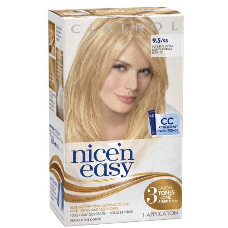 Nice N Easy Nice N Easy Hair Color 98 Natural Extra Light Neutral Blonde Hair Color Lavender