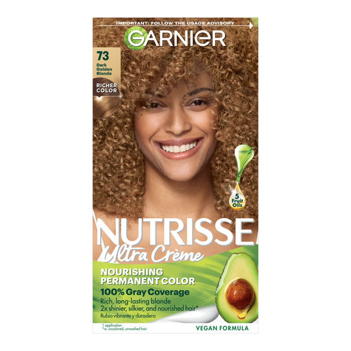 Nutrisse Garnier Nutrisse  Nourishing Color Creme 73 Dark Golden Blonde Hair Color Dark Olive Green