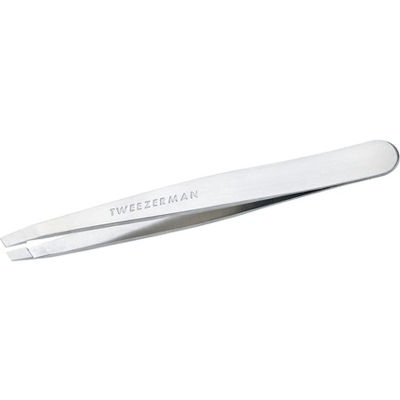 Tweezerman Tweezerman Platinum Silver Slant Tweezer - 1005929 Tweezers White Smoke