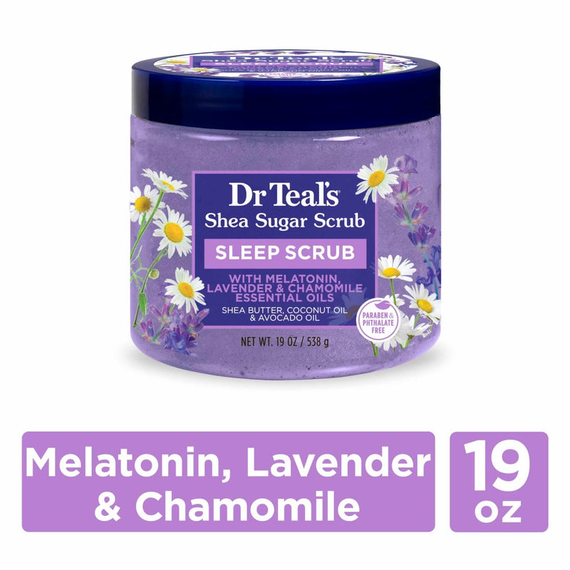 Dr Teal's Dr Teal's Melatonin With Essential Oils Shea Sugar Scrub 19 Oz Body Scrub White Smoke