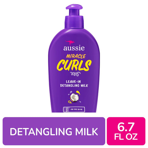 Aussie Aussie Miracle Curls With Coconut Oil Paraben Free Detangling Milk Treatment - 6.7 Fl Oz Health & Beauty White Smoke