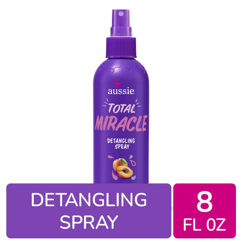 Aussie Aussie Total Miracle With Apricot & Australian Macadamia Oil Detangling Spray, 8 Fl Oz Health & Beauty White Smoke