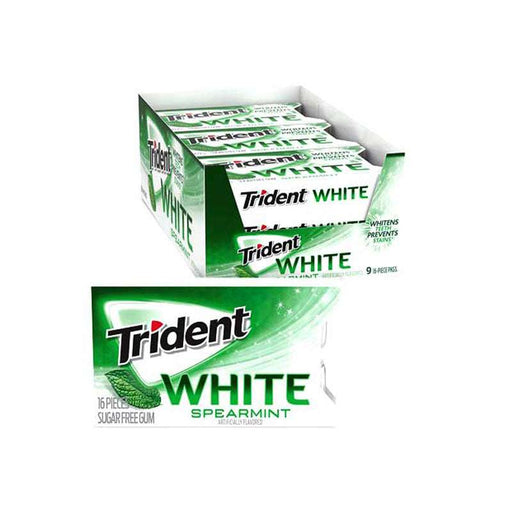 Trident Trident Sugar Free Gum, White, Spearmint Candy & Chocolate White Smoke