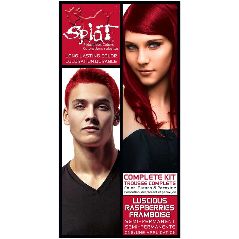Splat Splat Complete Kit Luscious Raspberries Hair Color Hair Color Black