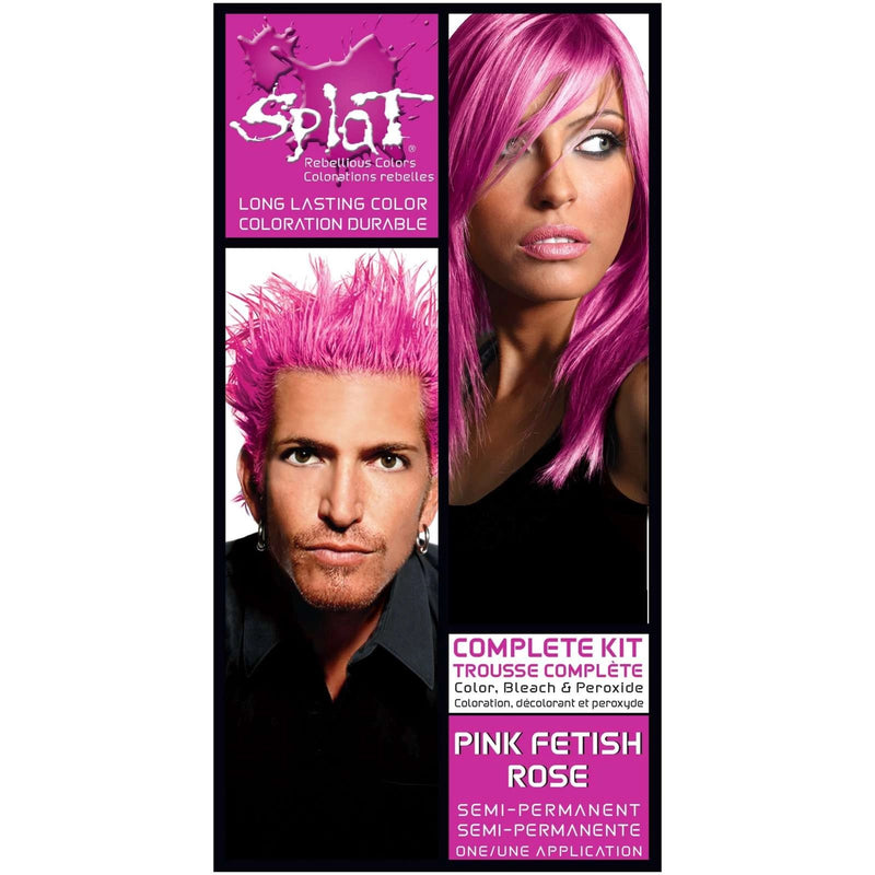 Splat Splat Hair Color, Pink Fetish, Complete Kit Hair Color Black