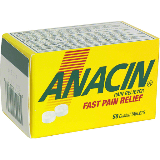 Anacin Anacin Pain Reliever, Coated Tablets Personal Care Gold