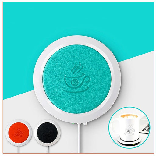 SmartPursue™ ☕ USB Cup Warmer Mat Pad – Portable Coffee & Tea Mug Heating Coaster Beverage Warmers Dark Turquoise Black / USB,Blue / USB,Orange / USB