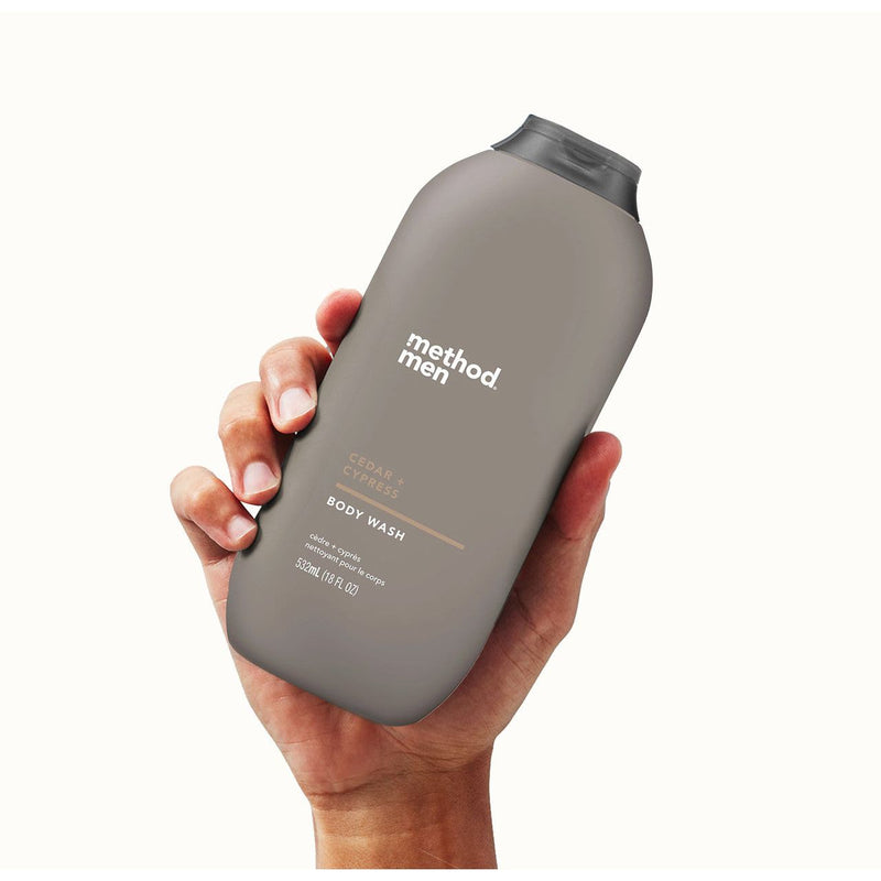 Method Method Men Body Wash Cedar And Cypress - 18 Fl Oz Body Wash White Smoke