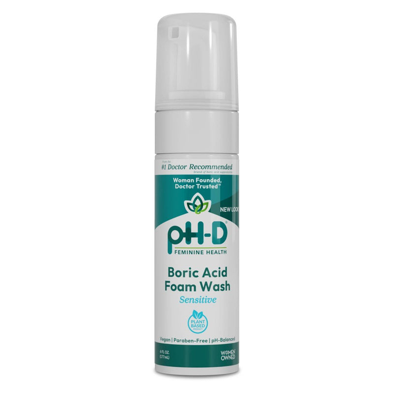 pH-D Feminine Health pH-D Feminine Health Boric Acid Sensitive Foam Wash - 6oz Body Wash Gray