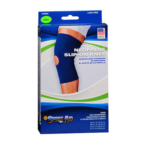 Sport Aid Sport Aid Neoprene Knee Brace – Open Patella – Small Wall Jacks & Braces Light Gray