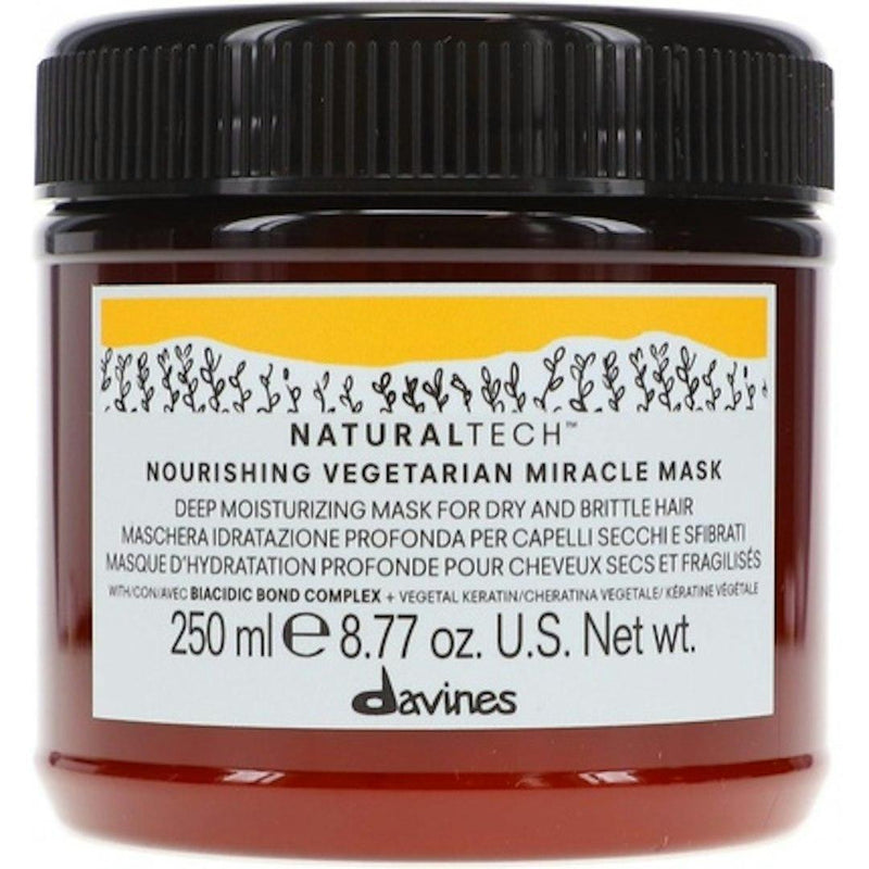 Davines Davines Naturaltech Nourishing Vegetarian Miracle Mask 250 Ml Masks Black