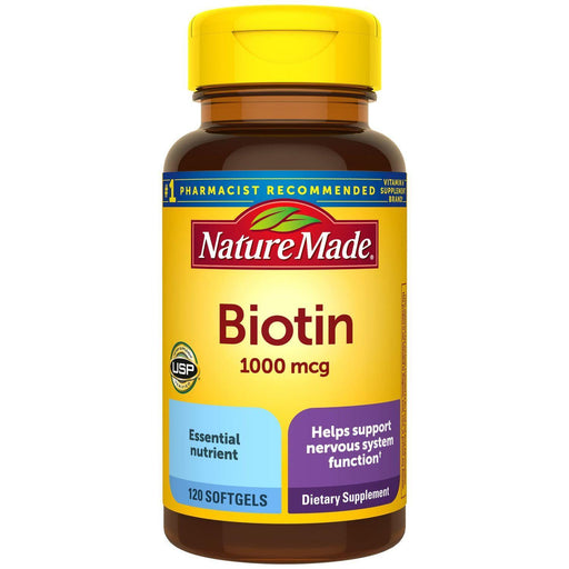 Nature Made Nature Made Biotin 1000 Mcg Softgels - 120ct Vitamins & Supplements White Smoke