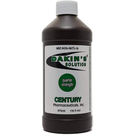 Century Pharmaceuticals Century Pharmaceuticals Dakin's Solution Sodium Hypochlorite 0.5 % For Acute And Chronic Wounds - 16 Oz First Aid White Smoke