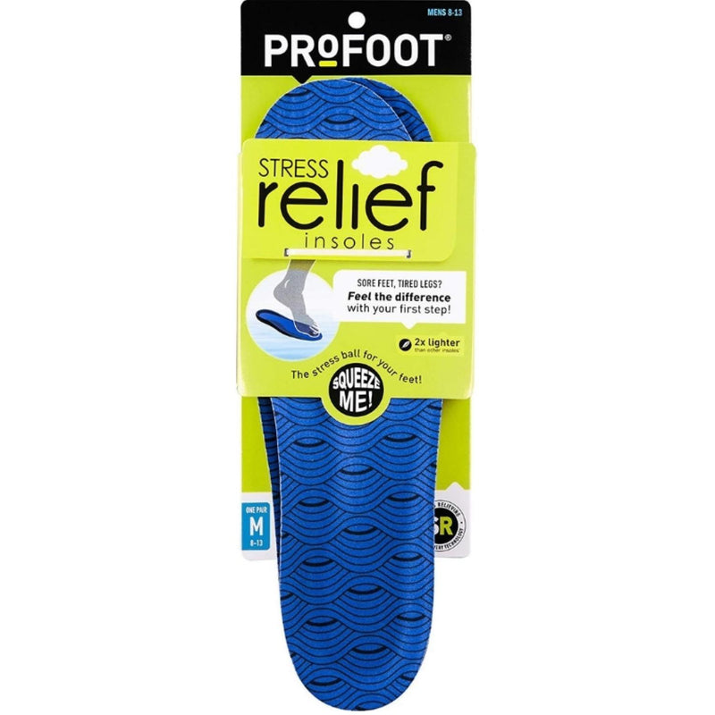 Profoot Profoot Stress Relief Insole, Men 8-13, 1 Pair Foot Care White Smoke
