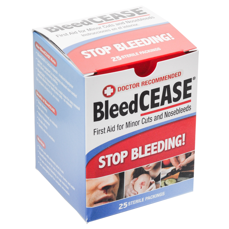 BleedCease BleedCease First Aid For Cuts And Nosebleeds, Sterile Packings First Aid White Smoke