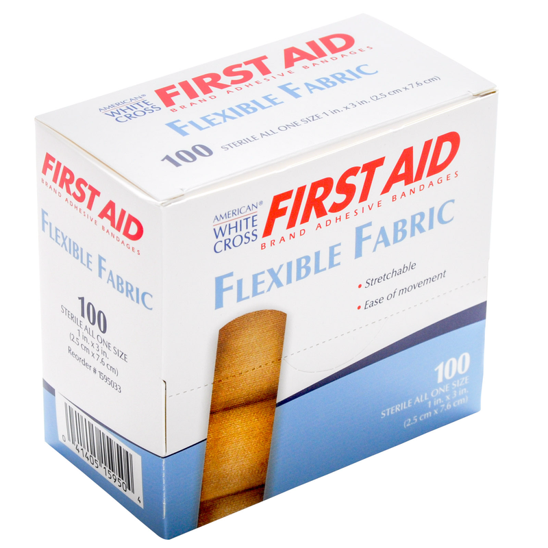Dukal Dukal Bandage Flexible Fabric White Cross Brand 1x3 First Aid White Smoke