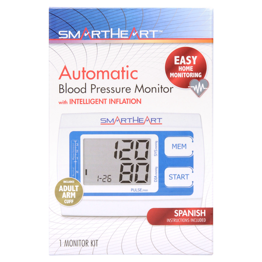 Veridian Veridian SmartHeart Automatic Arm Digital Blood Pressure Monitor - Model 01-539 Blood Pressure Monitors White Smoke