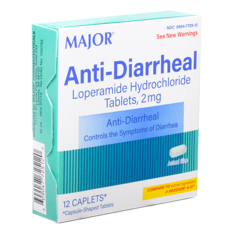 Major Anti-Diarrheal  Caplets 2Mg 12 Ct Medicine & Drugs White Smoke