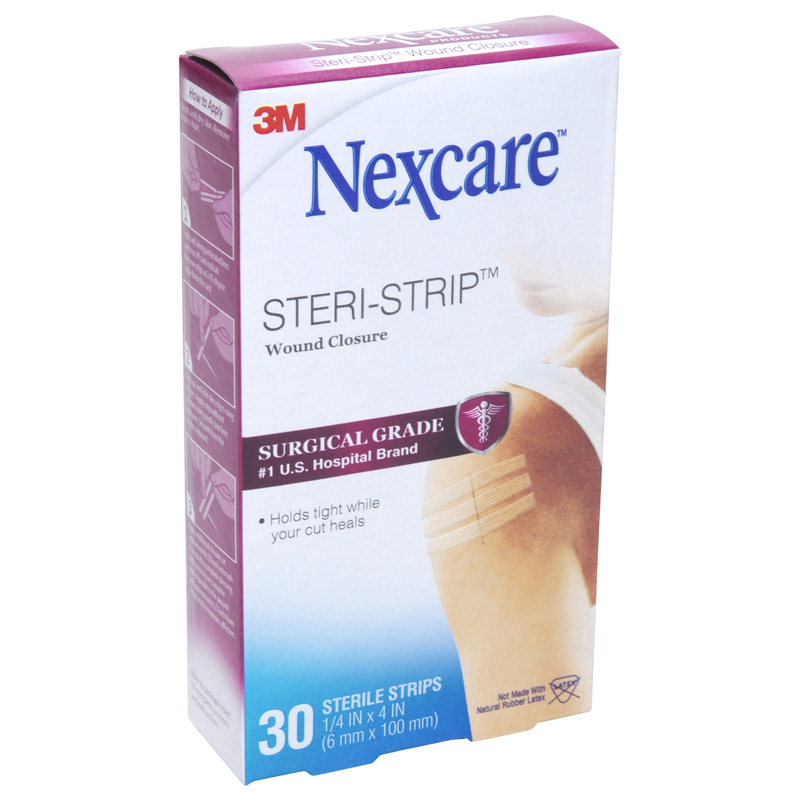 Nexcare Nexcare 3M H1546 Steri-Strip Skin Closure, 1/4 In X 4 In, 30 Strips First Aid Lavender