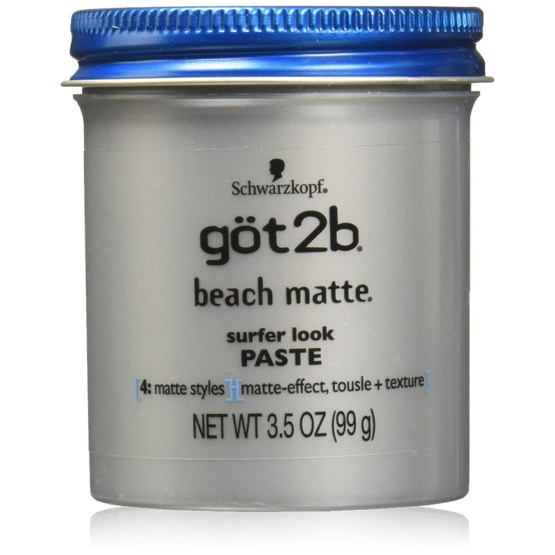 Got2B Got2B Beach Matte Surfer Look Paste 3 5 Ounce Hair Care Dark Gray