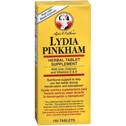 Lydia Pinkham Lydia Pinkham Herbal Supplement Support - 75mg Tablets, 15 Count Vitamins & Supplements Sandy Brown