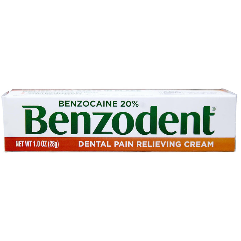 Benzodent Benzodent Dental Pain Relieving Cream, 1 Oz Personal Care White Smoke