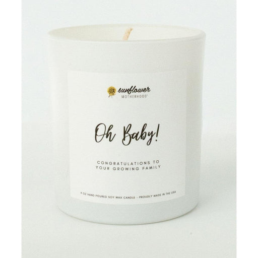 Sunflower Motherhood Oh Baby! Pregnancy Candle Candles Beige