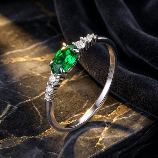 Bids.com 925 Sterling Silver & Platinum Plated 0.1cm CZ Ring for Women - Size 6.0 Rings Black 6,7,8,6VT,7VT,8VT