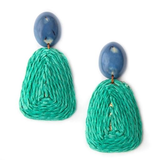 Caribbean Emerald Caribbean Emerald Classy Earrings Accessories White Smoke Teal,Yellow