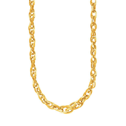Bids.com 14k Yellow Gold Ornate Prince of Wales Chain Necklace Necklaces White Smoke 18 / Yellow Gold