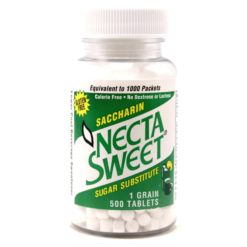 Necta Sweet Necta Sweet Saccharin Sugar Substitute 1.0 Grain Tablets Sugar & Sweeteners White Smoke