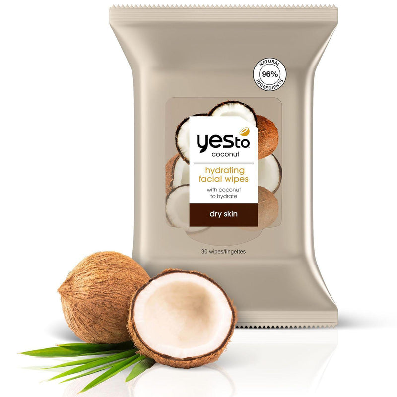 Yes To Yes To Facial Wipes, Hydrating, Dry Skin, Coconut Health & Beauty White Smoke