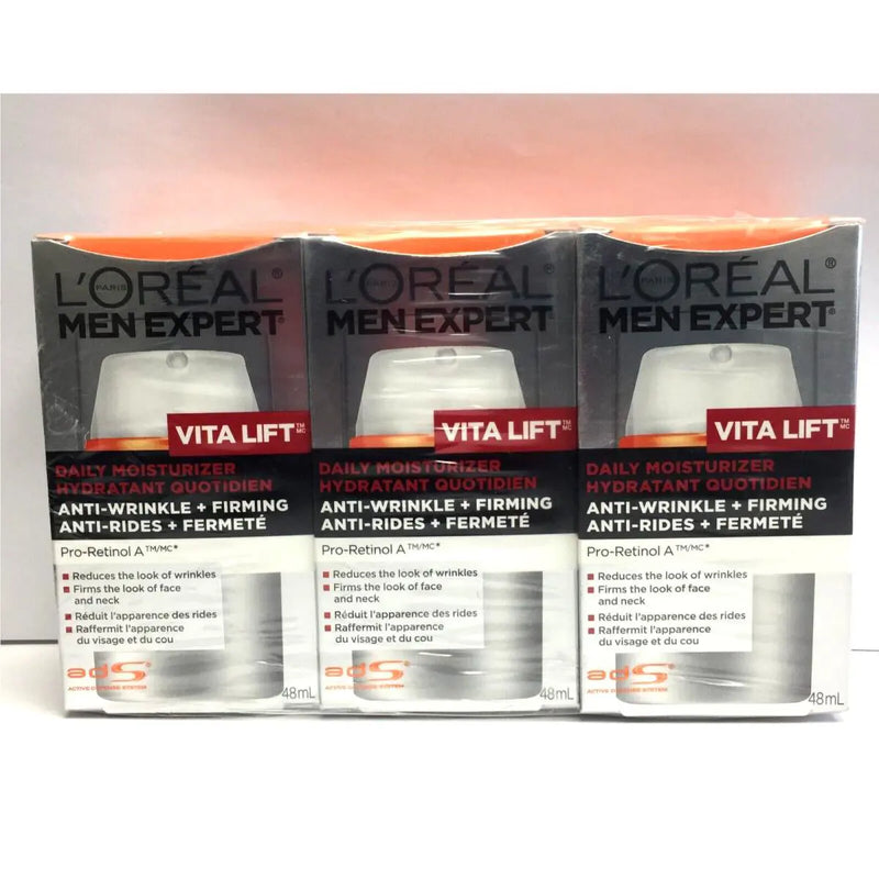 Loreal Loreal L Oreal Paris Men Expert Vita Lift Daily Moisturizer 1.6 Fl Oz Health & Beauty White Smoke