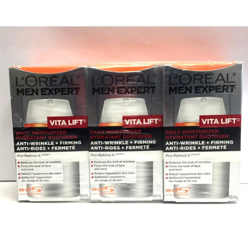 Loreal Loreal L Oreal Paris Men Expert Vita Lift Daily Moisturizer 1.6 Fl Oz Health & Beauty White Smoke