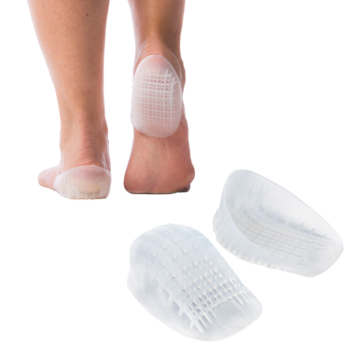 Tuli's Tuli's Heavy Duty Gel Heel Cups Regular Size No Package Gel Heel Pads White Smoke