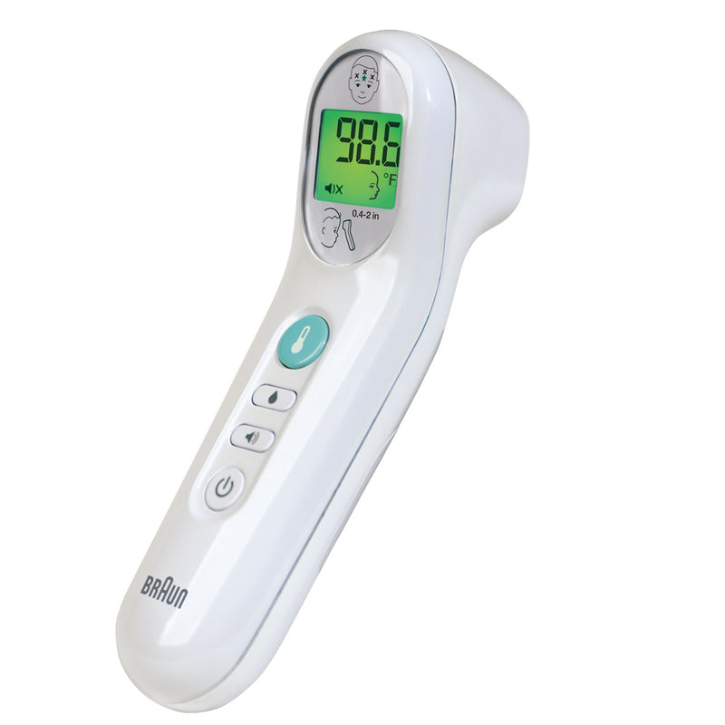 Braun Braun No Touch 3-in-1 Digital Thermometer – Model BNT100US (White) Baby Safety White Smoke