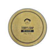 Hwayeon Soap Co. Terry's Soap The Classic Shaving Collection Shaving Set Dark Khaki Shaving Soap 3.6 oz