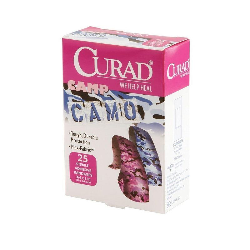 Curad Curad Bandages, Adhesive, Camp Camo 25 ct Medical Tape & Bandages White Smoke