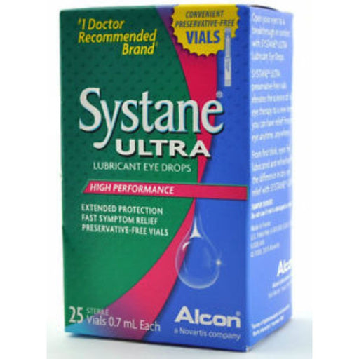 Systane Systane® Ultra High Performance Lubricant Eye Drops – Preservative-Free Vials Health & Beauty White Smoke