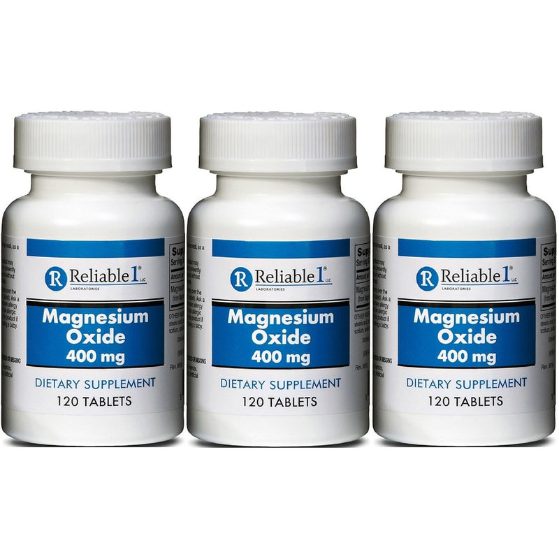 Reliable-1 Laboratories Reliable-1 Laboratories Magnesium Oxide – 400 mg (120 Tablets) Vitamins & Supplements Lavender