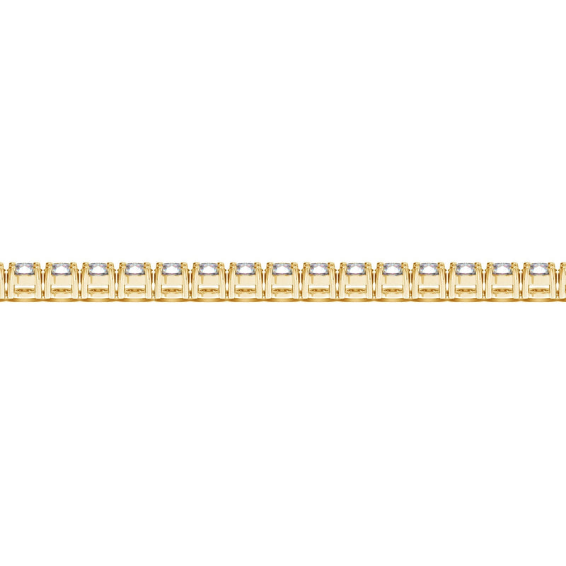 Bids.com Lab Grown Round Diamond Tennis Bracelet in 14k Yellow Gold (10 cctw F/G  VS2/SI1) Bracelets Tan 7 / Yellow Gold