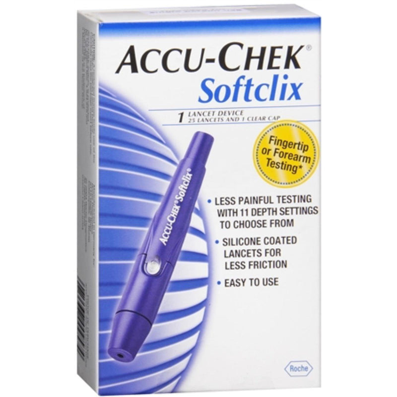Accu-Chek Accu-Chek Softclix Lancet Device Lancing Devices White Smoke