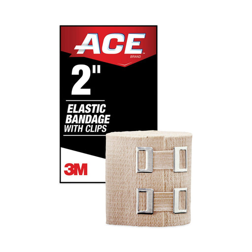 ACE ACE Elastic Bandage, Antimicrobial, 2 Inch Width Medical Tape & Bandages White Smoke